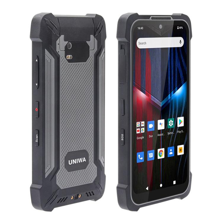 UNIWA P551 Handheld PDA Rugged Phone, 4GB+64GB, 5.5 inch Android 11 Mediatek MT6765 Helio P35 Octa Core, Network: 4G, Plug:EU Plug(Grey) - free shipping - PMc TechLife - Order now!