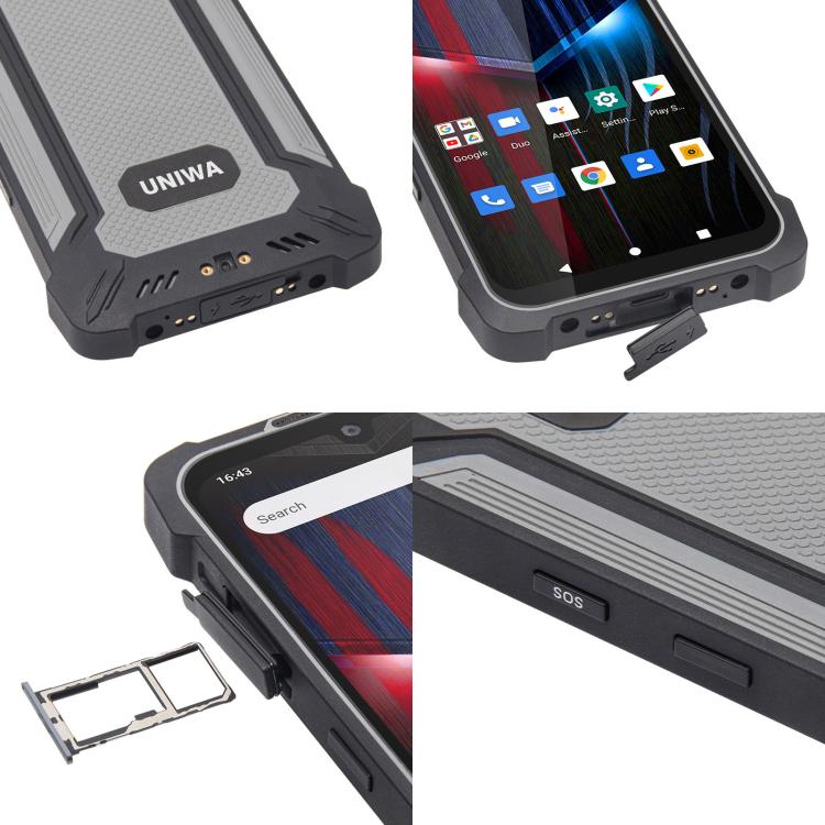 UNIWA P551 Handheld PDA Rugged Phone, 4GB+64GB, 5.5 inch Android 11 Mediatek MT6765 Helio P35 Octa Core, Network: 4G, Plug:EU Plug(Grey) - free shipping - PMc TechLife - Order now!