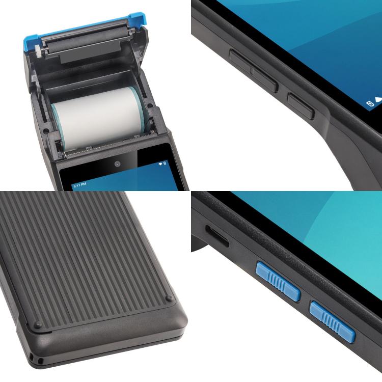 UNIWA V6P Thermal Label Printer Handheld PDA, 2GB+16GB, 5.45 inch Android 12 Mediatek MT6761 Quad Core, NFC, Network: 4G, Plug:EU Plug(Black Blue) - free shipping - PMc TechLife - Order now!