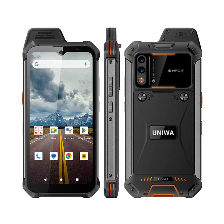 UNIWA W999 Rugged Phone, 8GB+128GB, 6.3 inch Android 13 Mediatek MT6789 Helio G99 Octa Core, NFC, Network: 4G, Plug:US Plug(Black) - free shipping - PMc TechLife - Order now!