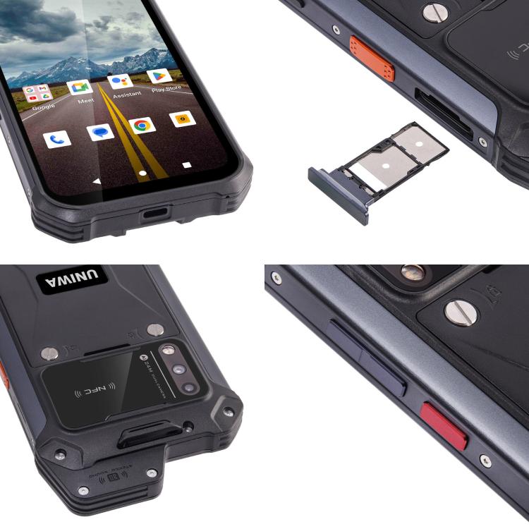 UNIWA W999 Rugged Phone, 8GB+128GB, 6.3 inch Android 13 Mediatek MT6789 Helio G99 Octa Core, NFC, Network: 4G, Plug:EU Plug(Black Orange) - free shipping - PMc TechLife - Order now!