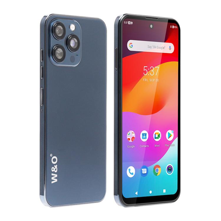 W&O X200 Pro, 4GB+128GB, 6.8 inch Android 10 Mediatek MT6765 Helio P35 Octa Core, Network: 4G, Plug:US Plug(Blue) - free shipping - PMc TechLife - Order now!