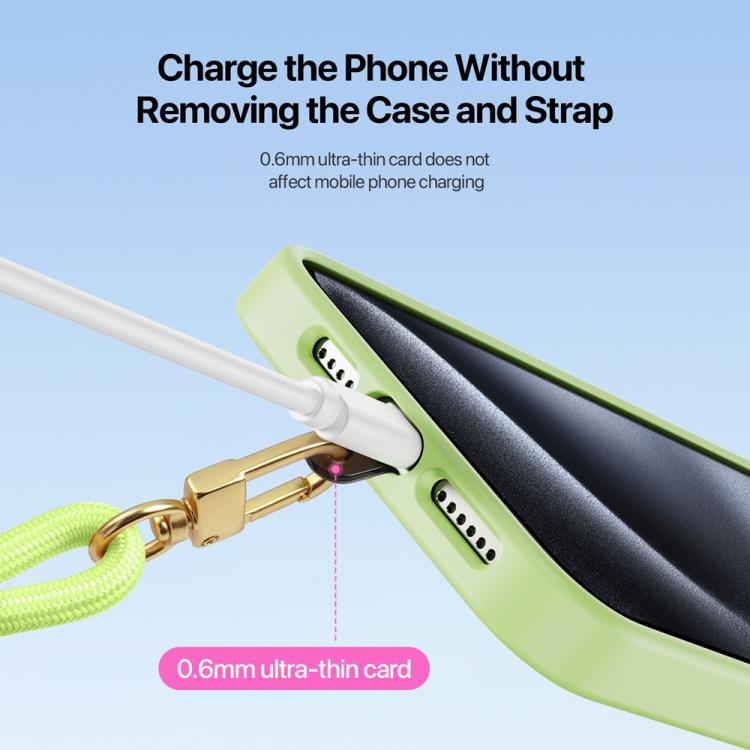 DUX DUCIS Garden Series Begonia Pattern Adjustable Short Phone Lanyard(Green Yellow) - Lanyards & Wrist Straps by DUX DUCIS | Online Shopping South Africa | PMc TechLife | Buy Now Pay Later Mobicred