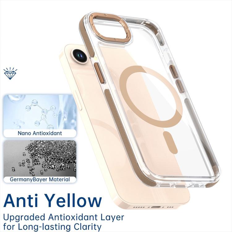 For iPhone 16e Dual-Color Clear Acrylic Hybrid TPU MagSafe Phone Case(Transparent) - iPhone 16e Cases by PMC TechLife | Online Shopping South Africa | PMC TechLife | Buy Now Pay Later Mobicred