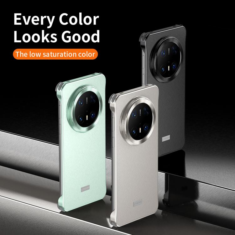 For Huawei Mate 60 Pro Micro Frosted Metal Phone Case(Black) - Huawei Cases by PMC TechLife | Online Shopping South Africa | PMC TechLife | Buy Now Pay Later Mobicred