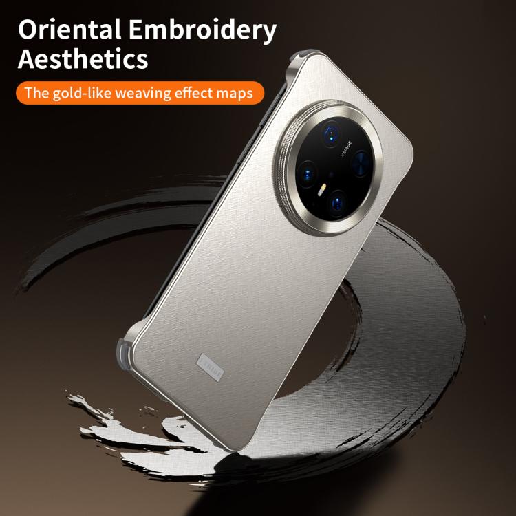 For Huawei Mate 60 Pro+ Micro Frosted Metal Phone Case(Black) - Huawei Cases by PMC TechLife | Online Shopping South Africa | PMC TechLife | Buy Now Pay Later Mobicred