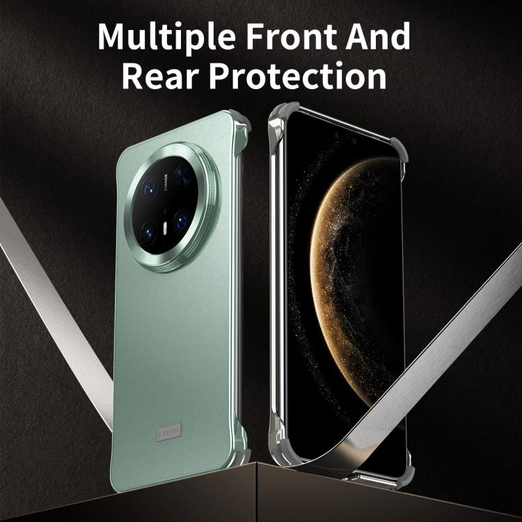 For Huawei Mate 60 Pro Micro Frosted Metal Phone Case(Black) - Huawei Cases by PMC TechLife | Online Shopping South Africa | PMC TechLife | Buy Now Pay Later Mobicred