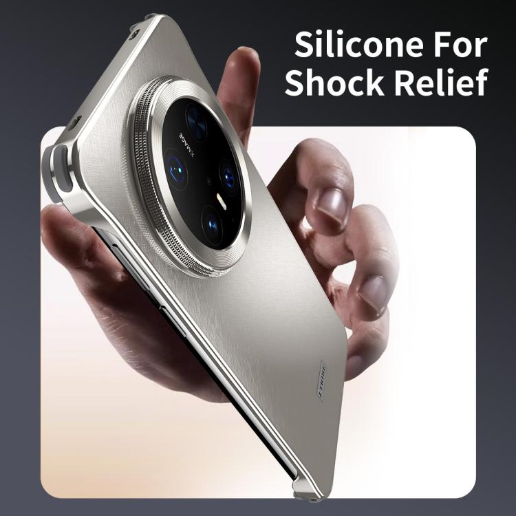 For Huawei Mate 60 Pro+ Micro Frosted Metal Phone Case(Black) - Huawei Cases by PMC TechLife | Online Shopping South Africa | PMC TechLife | Buy Now Pay Later Mobicred