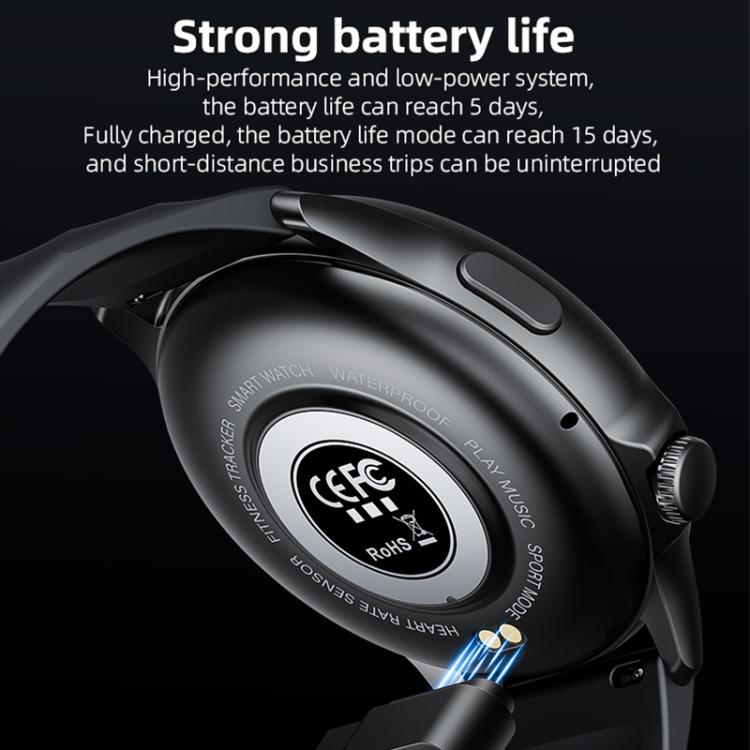 Yesido IO29 Waterproof Smart BT Watch, 1.39 inch Screen, Support BT Call / Heart Rate(Black) - free shipping - PMC TechLife - Order now!