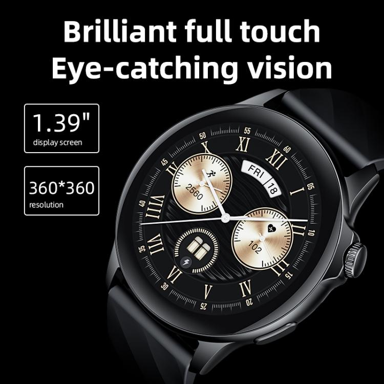 Yesido IO29 Waterproof Smart BT Watch, 1.39 inch Screen, Support BT Call / Heart Rate(Black) - free shipping - PMC TechLife - Order now!