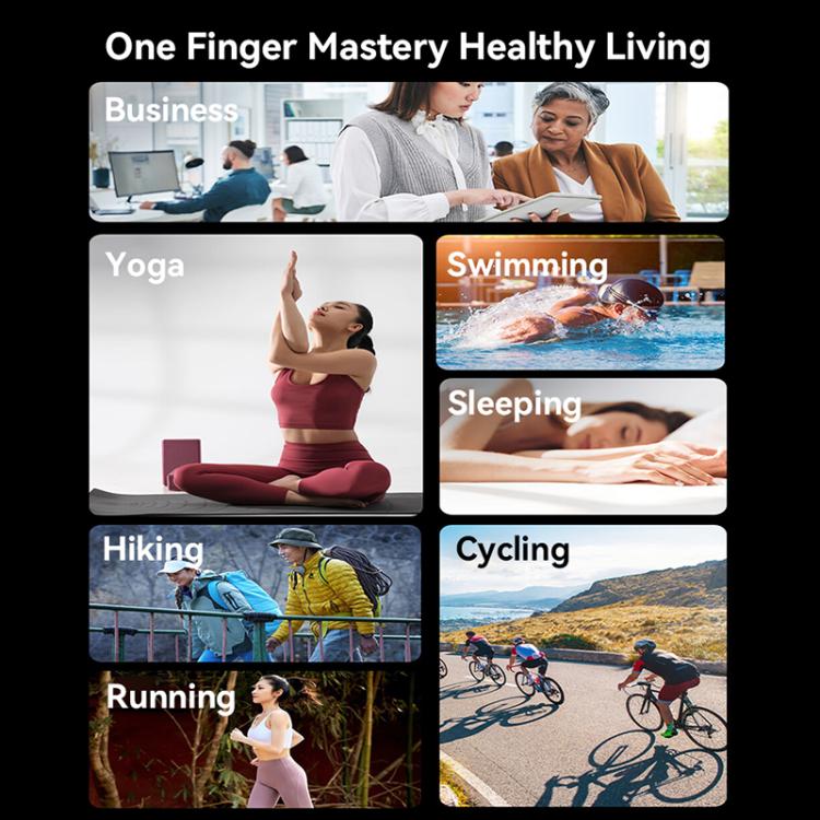 Yesido IO32 Health Monitor Smart Ring, Support Body Temperature / Heart Rate / Blood Pressure / Female Physiological Reminder, Size:65mm Inner Circumference(Black) - free shipping - PMC TechLife - Order now!