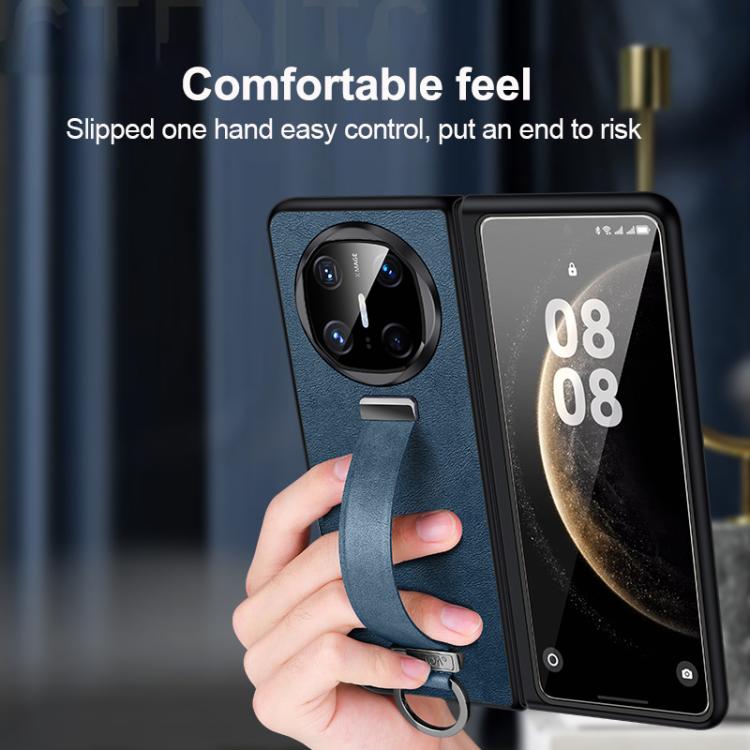 For Huawei Mate X6 SULADA PC Hybrid Leather Texture Skin Feel Shockproof Phone Case(Blue) - free shipping - PMC TechLife - Order now!