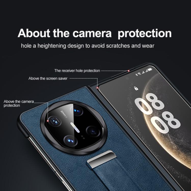 For Huawei Mate X6 SULADA PC Hybrid Leather Texture Skin Feel Shockproof Phone Case(Brown) - free shipping - PMC TechLife - Order now!