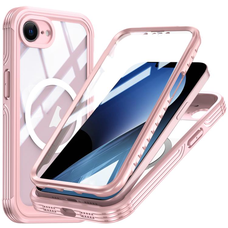 For iPhone 16e RedPepper Tempered Glass MagSafe Phone Case(Pink) - iPhone 16e Cases by RedPepper | Online Shopping South Africa | PMC TechLife | Buy Now Pay Later Mobicred