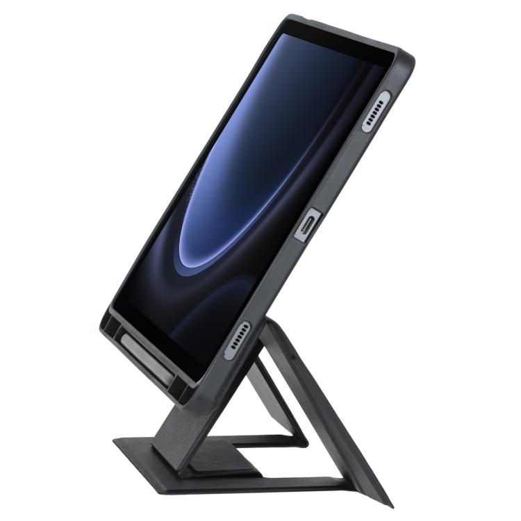 For Samsung Galaxy Tab S10 FE / S9 FE / S9 Holder Floating Detachable Backlight Keyboard Tablet Leather Case with Touchpad(Black) - Samsung Keyboard by PMC TechLife | Online Shopping South Africa | PMC TechLife | Buy Now Pay Later Mobicred