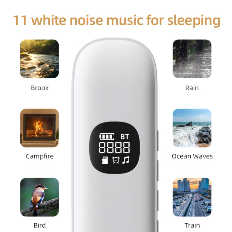 BLD07 Bone Conduction Bluetooth 5.4  Sleep Speaker(White) - free shipping - PMC TechLife - Order now!