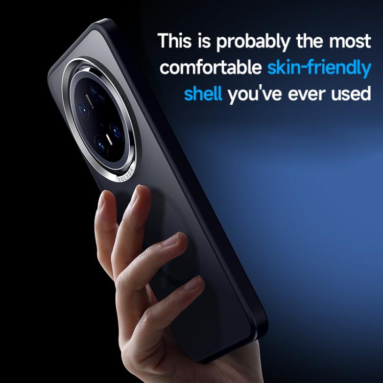 For Huawei Mate 70 Pro / Mate 70 Pro+ SULADA Light Sand MagSafe Magnetic PC Hybrid TPU Phone Case(Grey) - free shipping - PMC TechLife - Order now!