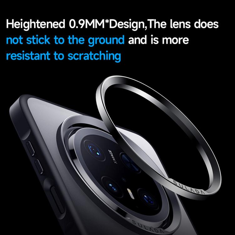 For Huawei Mate 70 SULADA Light Sand MagSafe Magnetic PC Hybrid TPU Phone Case(Black) - Huawei Cases by SULADA | Online Shopping South Africa | PMC TechLife | Buy Now Pay Later Mobicred