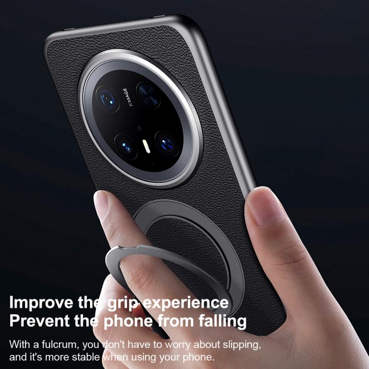 For Huawei Mate 70 Pro / Mate 70 Pro+ SULADA Top Grain Leather MagSafe Magnetic Holder Phone Case(Red) - Huawei Cases by SULADA | Online Shopping South Africa | PMC TechLife | Buy Now Pay Later Mobicred