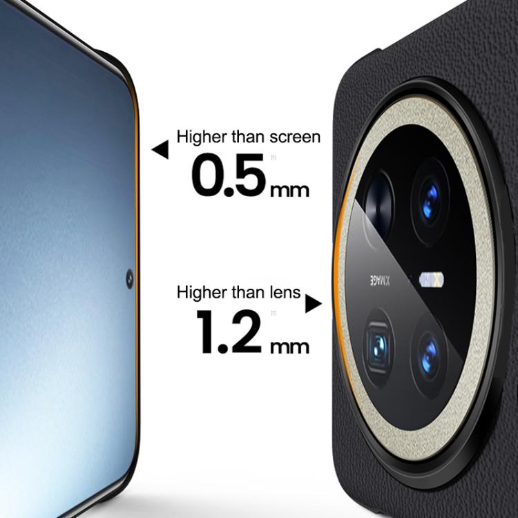 For Huawei Mate 70 Pro / Mate 70 Pro+ SULADA Frameless Top Layer Cowhide Leather Hybrid PC Phone Case(Brown) - Huawei Cases by SULADA | Online Shopping South Africa | PMC TechLife | Buy Now Pay Later Mobicred