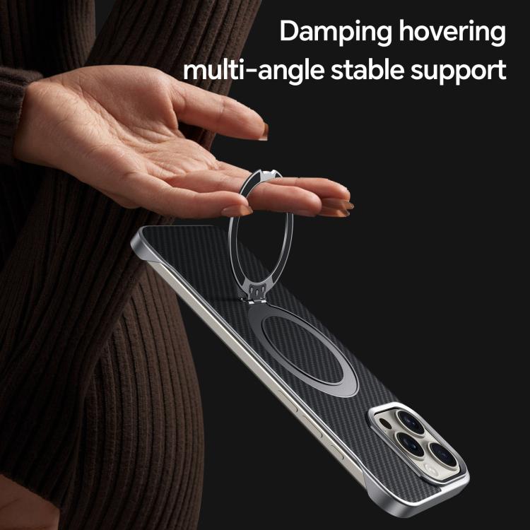 For iPhone 16 Plus SULADA Kevlar Texture MagSafe Magnetic Holder Phone Case(Purple) - iPhone 16 Plus Cases by SULADA | Online Shopping South Africa | PMC TechLife | Buy Now Pay Later Mobicred