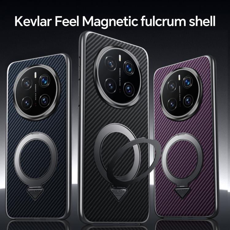 For Honor Magic7 Pro SULADA Kevlar Texture MagSafe Magnetic Holder Phone Case(Purple) - free shipping - PMC TechLife - Order now!
