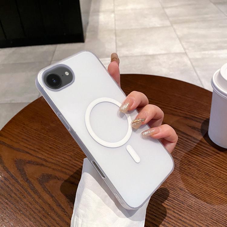 For iPhone 16e Ice Fog MagSafe PC Phone Case(White) - iPhone 16e Cases by PMC TechLife | Online Shopping South Africa | PMC TechLife | Buy Now Pay Later Mobicred