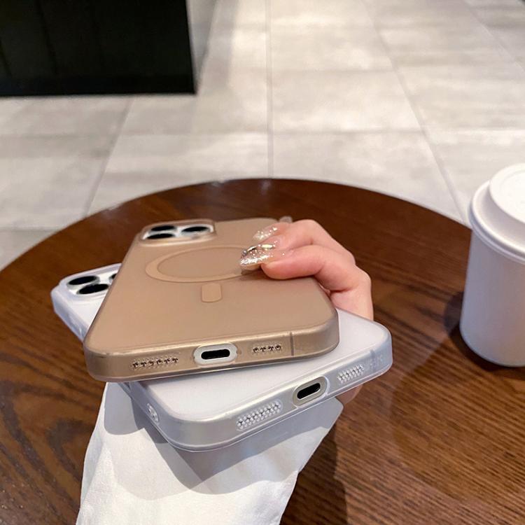 For iPhone 16e Ice Fog MagSafe PC Phone Case(White) - iPhone 16e Cases by PMC TechLife | Online Shopping South Africa | PMC TechLife | Buy Now Pay Later Mobicred