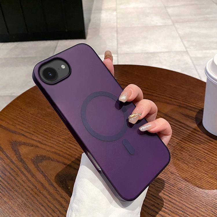 For iPhone 16e Ice Fog MagSafe PC Phone Case(Transparent Purple) - free shipping - PMC TechLife - Order now!