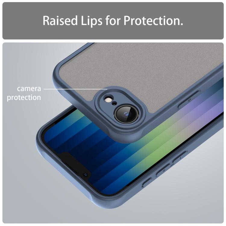 For iPhone 16e Fan Dun Series TPU Hybrid PC Frosted Phone Case(Blue) - free shipping - PMC TechLife - Order now!