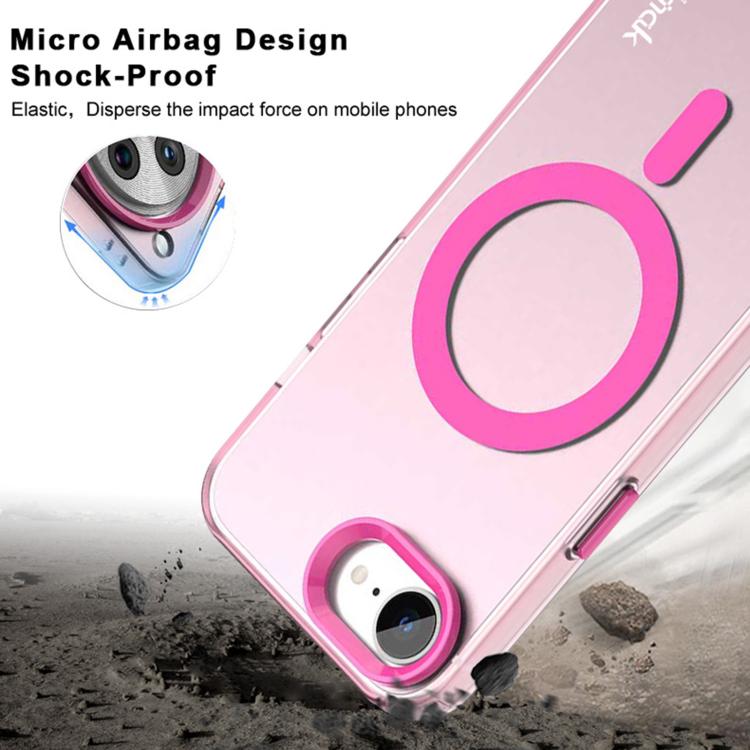 For iPhone 16e IMAK Candy Series Shockproof MagSafe Phone Case(Red) - iPhone 16e Cases by imak | Online Shopping South Africa | PMC TechLife | Buy Now Pay Later Mobicred