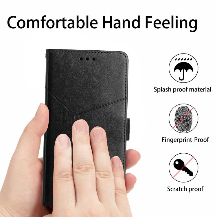 For Tecno Spark 40 Pro 4G Y-shaped Pattern Flip Leather Phone Case(Black) - free shipping - PMC TechLife - Order now!