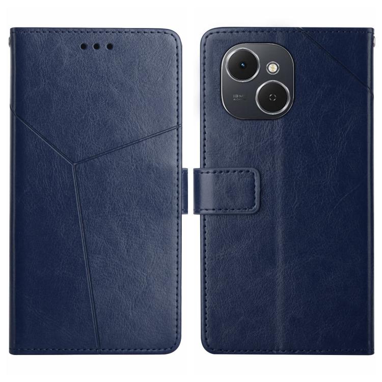For Tecno Spark 40C Y-shaped Pattern Flip Leather Phone Case(Blue) - free shipping - PMC TechLife - Order now!