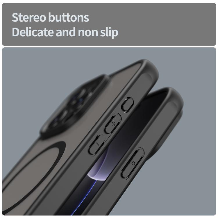For iPhone 16e Fan Dun Series TPU Hybrid PC Frosted Magsafe Phone Case(Black) - iPhone 16e Cases by PMC TechLife | Online Shopping South Africa | PMC TechLife | Buy Now Pay Later Mobicred