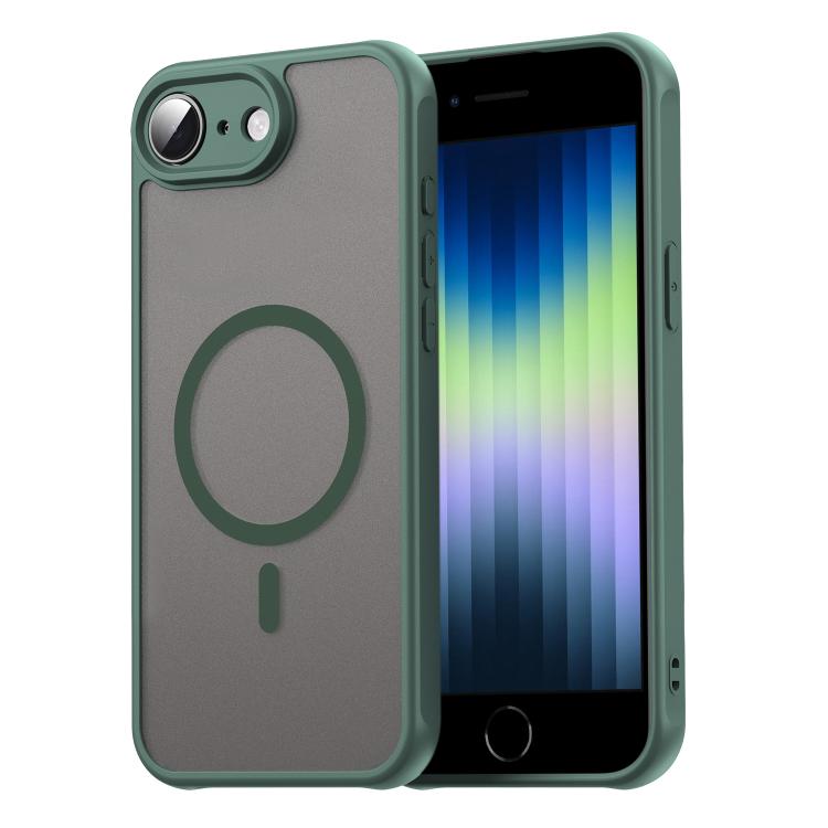 For iPhone 16e Fan Dun Series TPU Hybrid PC Frosted Magsafe Phone Case(Green) - iPhone 16e Cases by PMC TechLife | Online Shopping South Africa | PMC TechLife | Buy Now Pay Later Mobicred