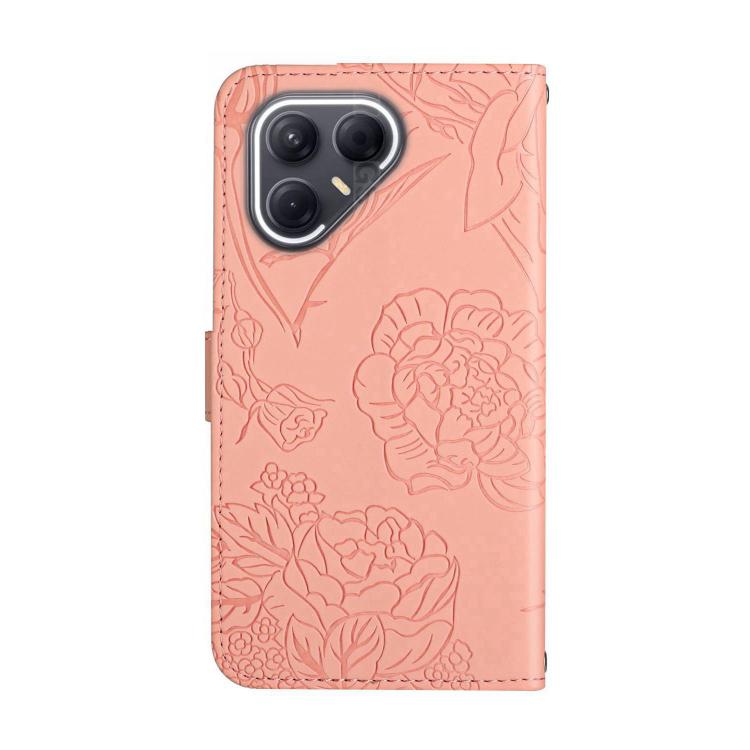 For Tecno Pova 7 5G Skin Feel Butterfly Embossed Flip Leather Phone Case(Pink) - free shipping - PMC TechLife - Order now!