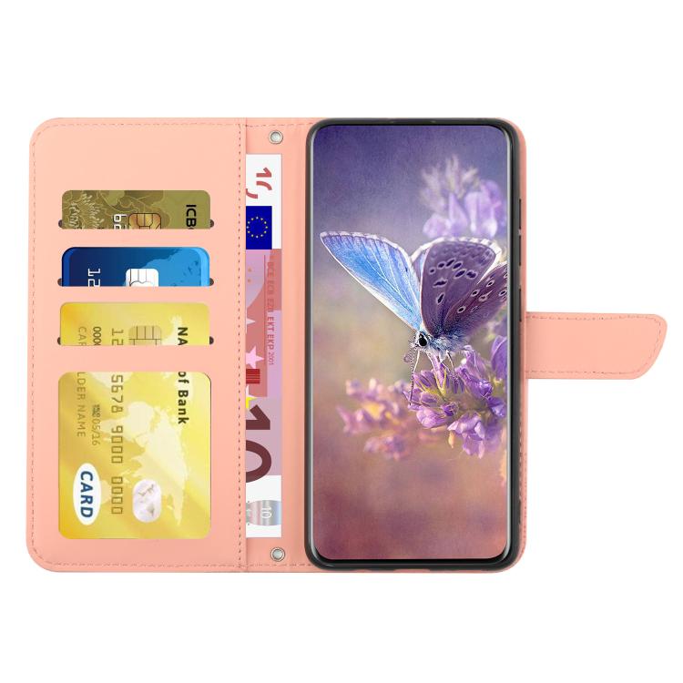 For Tecno Pova 7 5G Skin Feel Butterfly Embossed Flip Leather Phone Case(Pink) - free shipping - PMC TechLife - Order now!