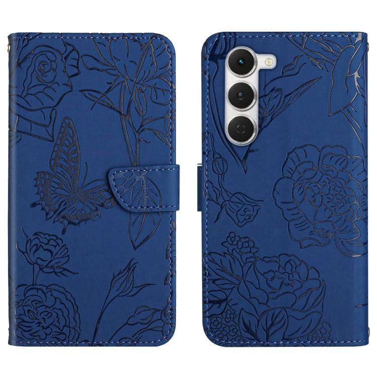 For Tecno Spark 40 Pro 4G Skin Feel Butterfly Embossed Flip Leather Phone Case(Blue) - free shipping - PMC TechLife - Order now!