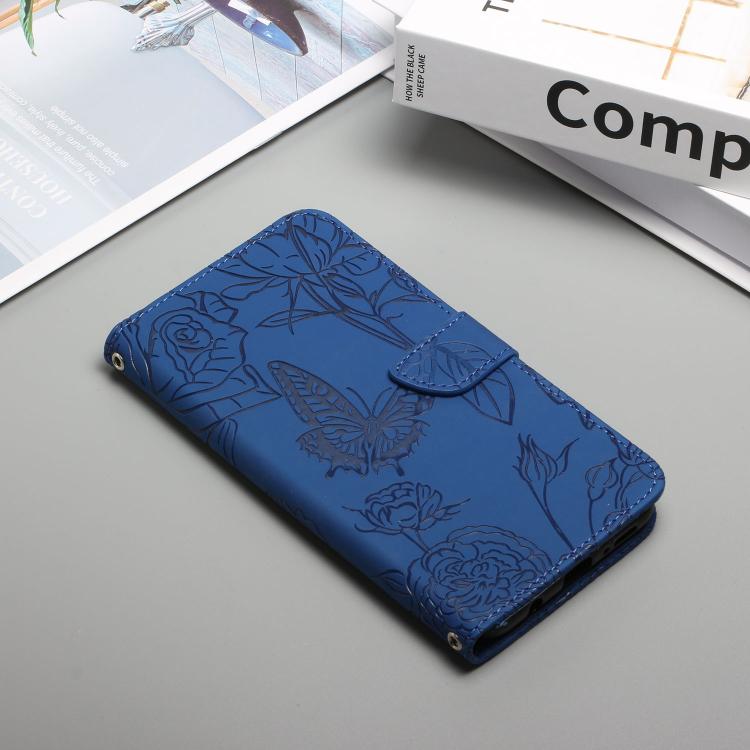 For Tecno Spark 40 Pro 4G Skin Feel Butterfly Embossed Flip Leather Phone Case(Blue) - free shipping - PMC TechLife - Order now!