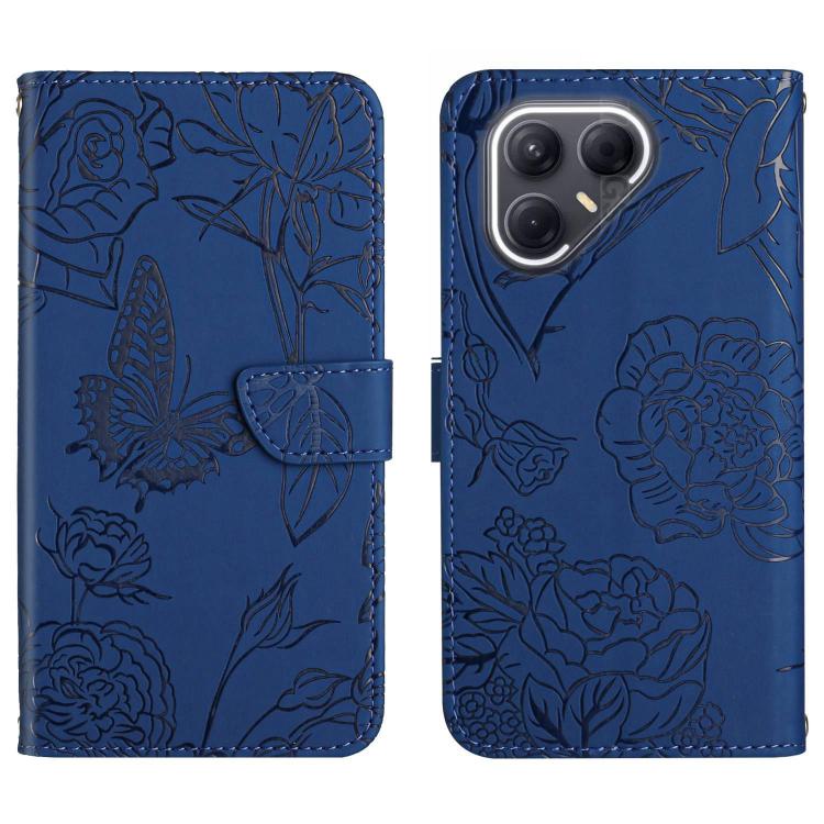 For Tecno Pova 7 Ultra 5G Skin Feel Butterfly Embossed Flip Leather Phone Case(Blue) - free shipping - PMC TechLife - Order now!