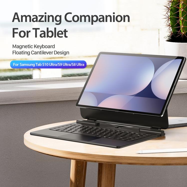 For Samsung Galaxy Tab S10 Ultra  DUX DUCIS MK Series Magnetic Wireless Bluetooth Keyboard Tablet Case(Black) - free shipping - PMc TechLife - Order now!
