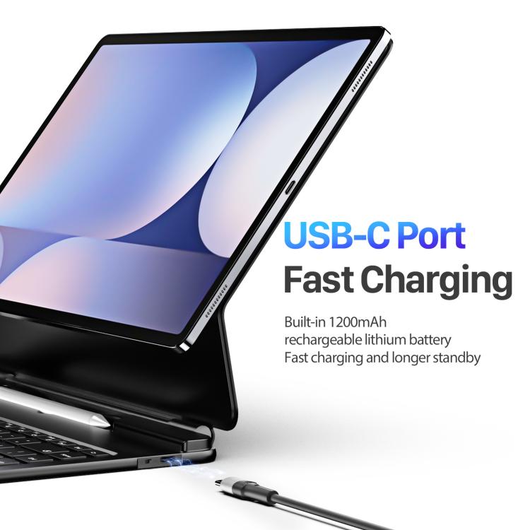 For Samsung Galaxy Tab S10 Ultra  DUX DUCIS MK Series Magnetic Wireless Bluetooth Keyboard Tablet Case(Black) - free shipping - PMc TechLife - Order now!