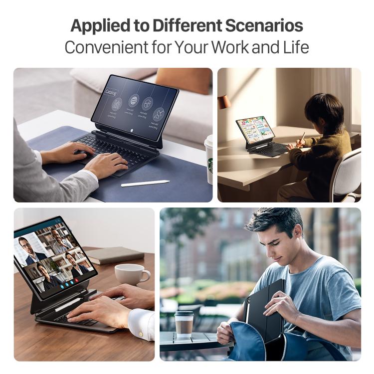 For Samsung Galaxy Tab S10 Ultra  DUX DUCIS MK Series Magnetic Wireless Bluetooth Keyboard Tablet Case(Black) - free shipping - PMc TechLife - Order now!