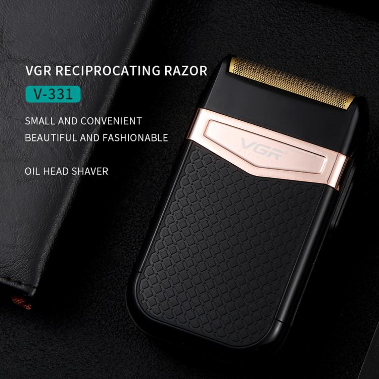 VGR V-331 Reciprocating Rotary 2 Cutter Head IPX4 Electric Shaver(Black) - free shipping - PMC TechLife - Order now!