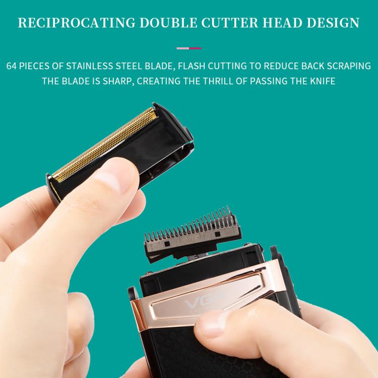 VGR V-331 Reciprocating Rotary 2 Cutter Head IPX4 Electric Shaver(Black) - free shipping - PMC TechLife - Order now!