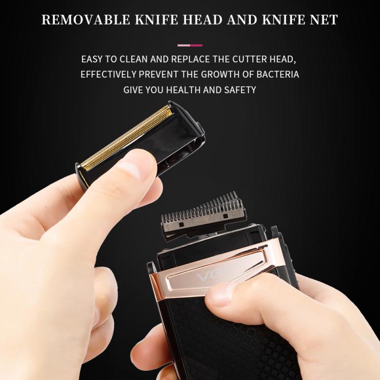 VGR V-331 Reciprocating Rotary 2 Cutter Head IPX4 Electric Shaver(Black) - free shipping - PMC TechLife - Order now!