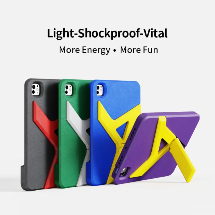 For iPad Pro 11 2024 YOYOISLES Air Rum Series EVA Tablet Case(Green White) - free shipping - PMc TechLife - Order now!