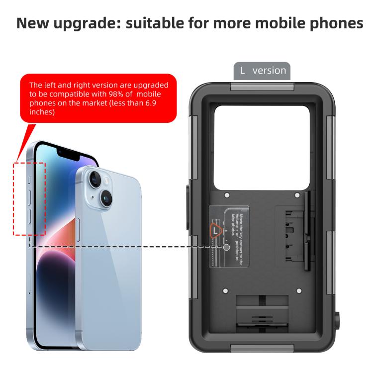 RedPepper 4th Generation Diving Protective Case for iPhone, Waterproof depth: 15m(Black) - Waterproof Bag by RedPepper | Online Shopping South Africa | PMc TechLife | Buy Now Pay Later Mobicred