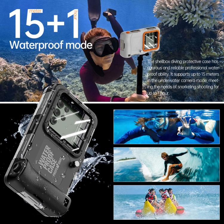 RedPepper 4th Generation Diving Protective Case, Waterproof depth: 15m(Black) - Waterproof Bag by RedPepper | Online Shopping South Africa | PMc TechLife | Buy Now Pay Later Mobicred