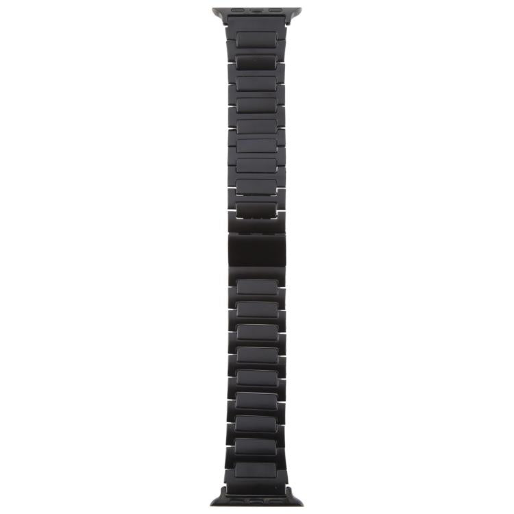 For Apple Watch 42mm / 41mm / 40mm / 38mm I-Shaped Folding Magnetic Buckle Metal Watch Band(Black) - free shipping - PMc TechLife - Order now!